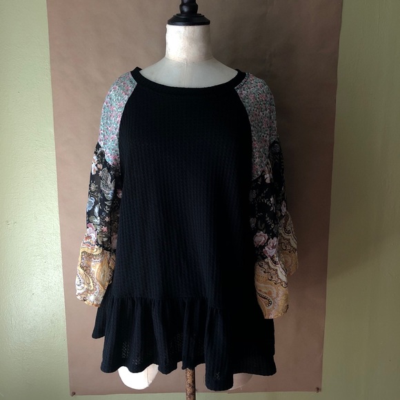 Umgee Tops - Umgee + black boho blouse